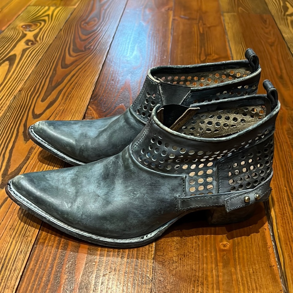 Corral distressed booties.  Only worn a couple times.  Great condition.